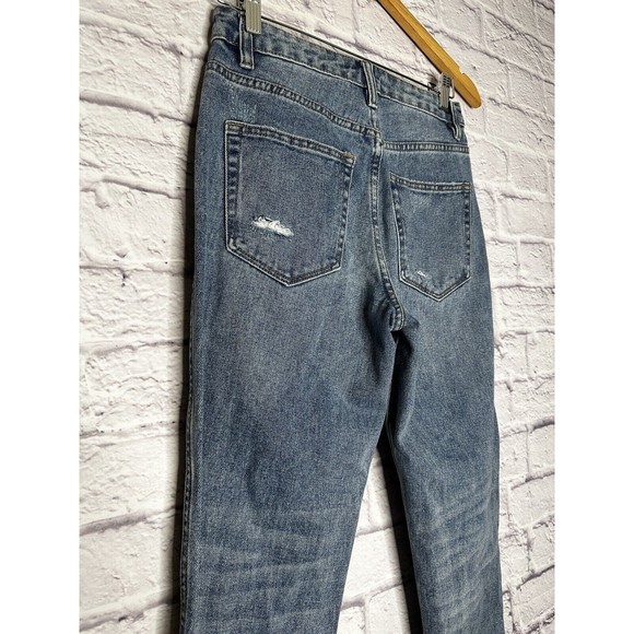 Vervet Frayed Hem Blue Distressed Medium Wash Jeans Women’s Size 25 Style‎ VT705 - Picture 3 of 7